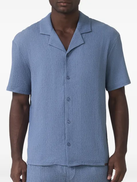 MAUVAIS Eivissa textured short-sleeve shirt