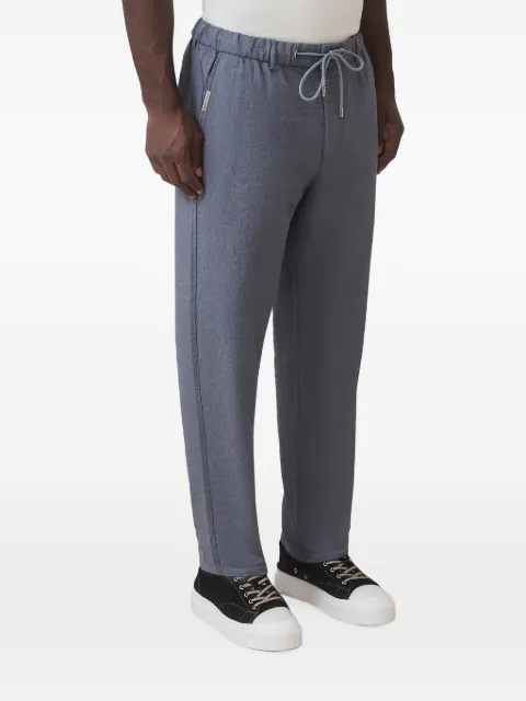 MAUVAIS drawstring-waist textured trousers