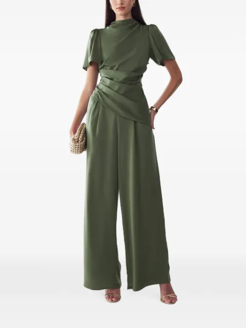 WILLA Pika draped short-sleeve jumpsuit