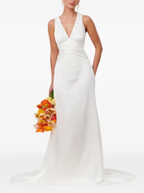 BWLDR ruched V-neck maxi dress