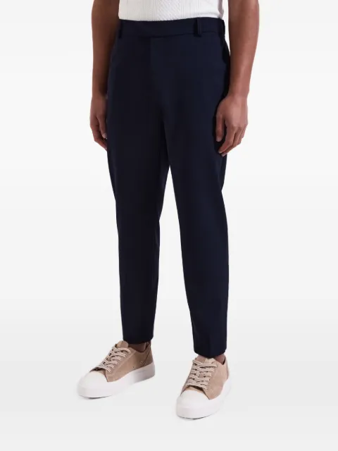 MAUVAIS belt-loops tapered trousers
