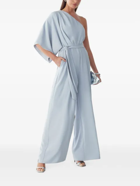 BWLDR one-shoulder belted jumpsuit