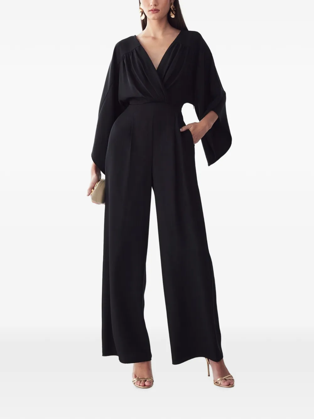 BWLDR Fiora V-neck jumpsuit - Nero