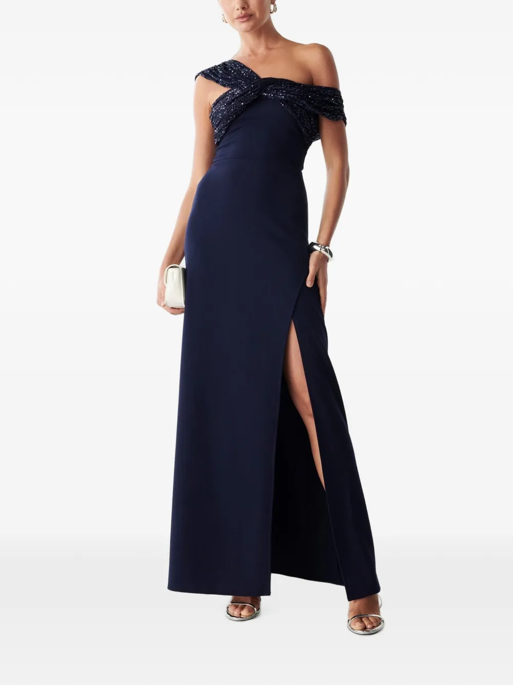 BWLDR Trisha sequin-embellished maxi dress - Blu
