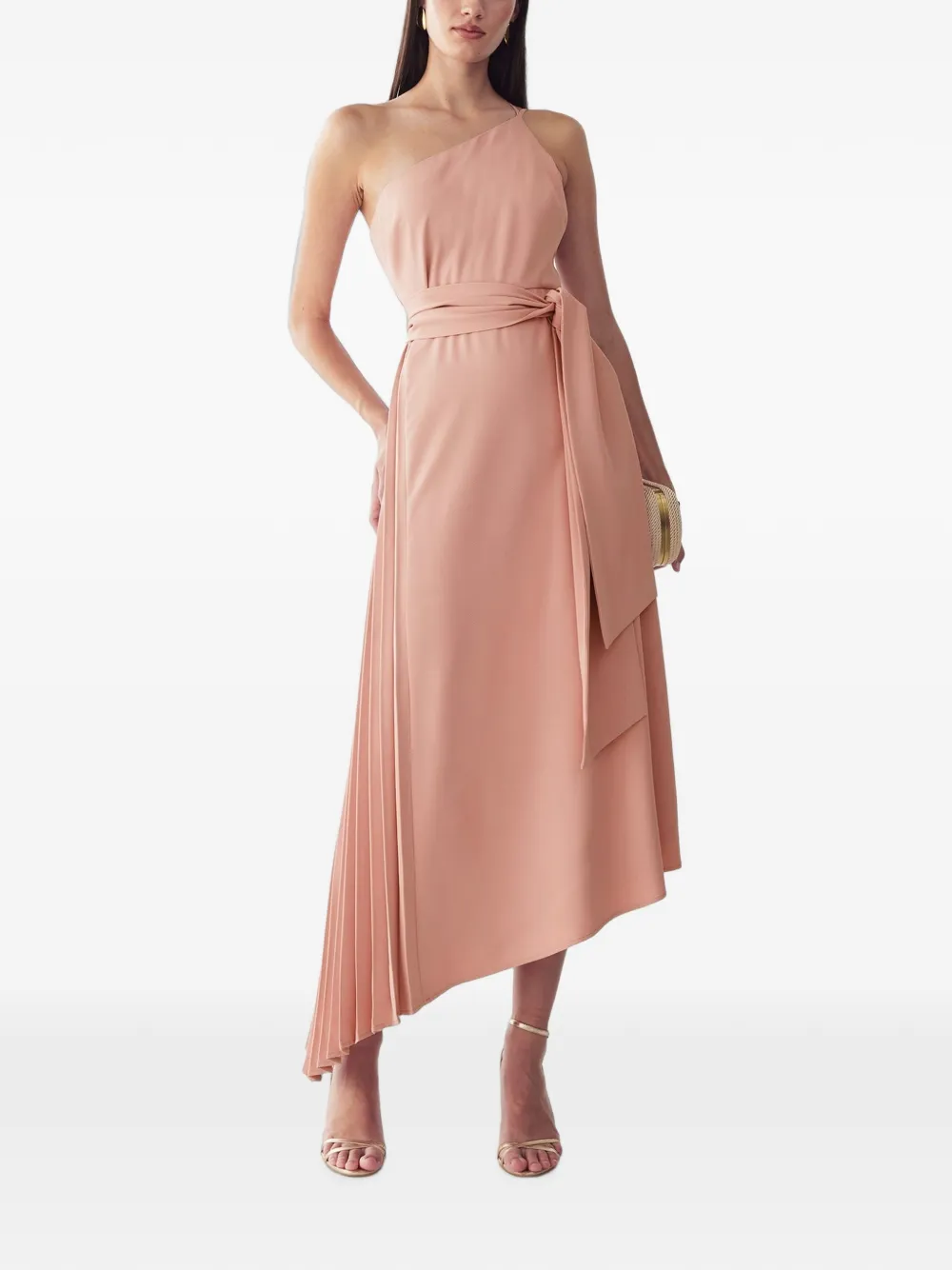 WILLA one-shoulder asymmetric dress