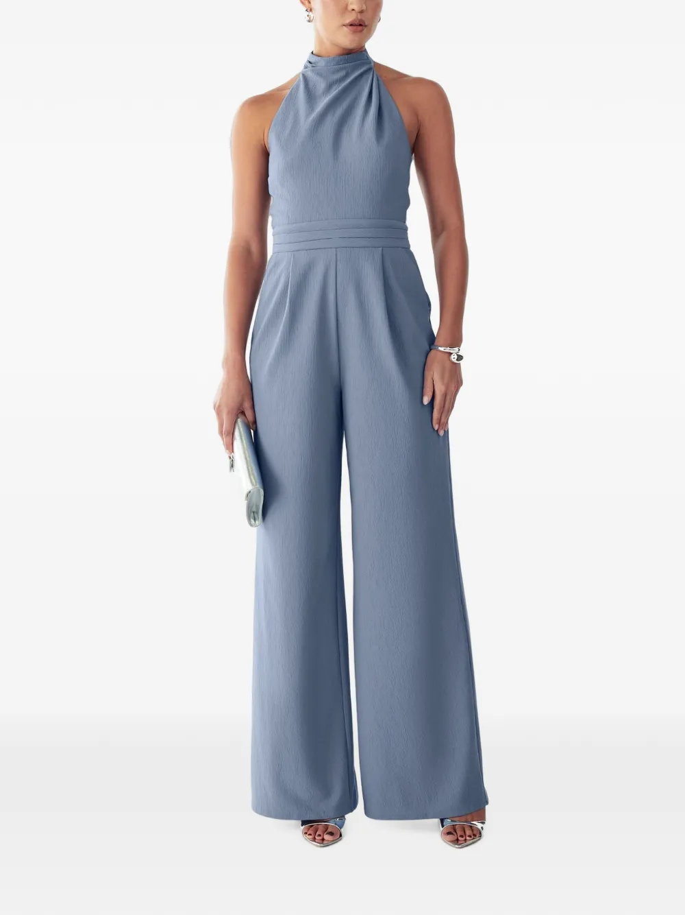 BWLDR halterneck jumpsuit - Blau