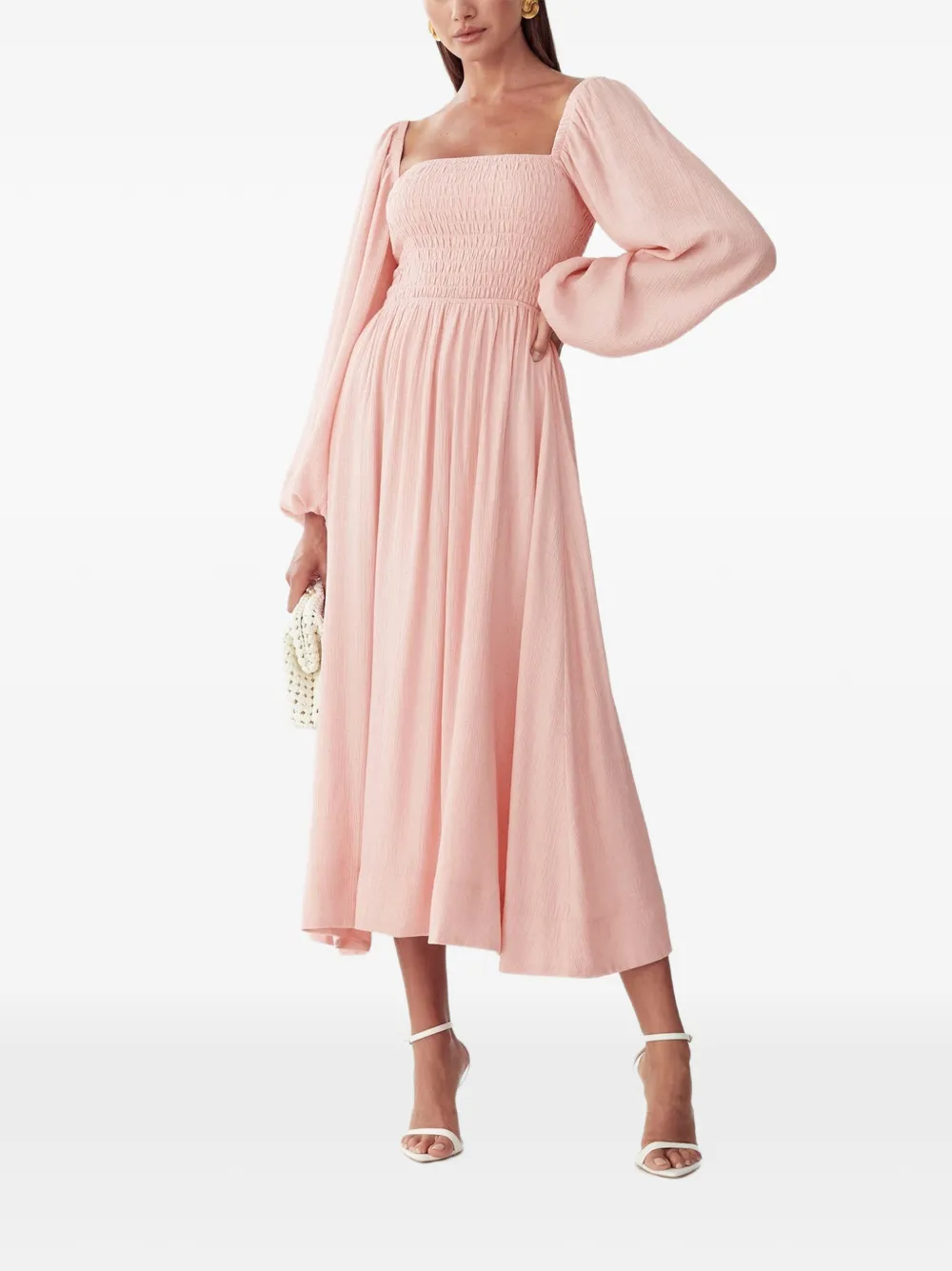 ST MRLO square-neck midi dress