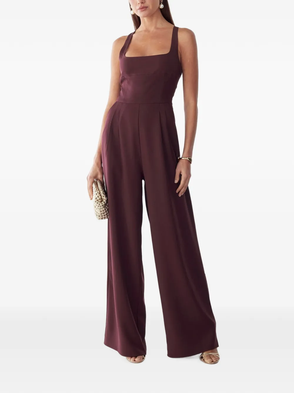 BWLDR square-neck jumpsuit - Viola