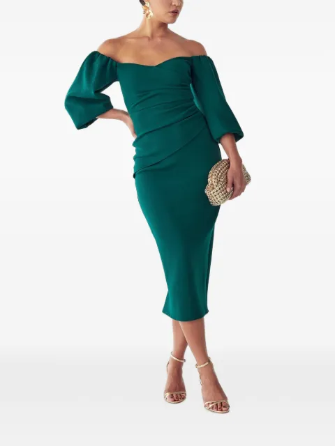 BWLDR off-shoulder midi dress