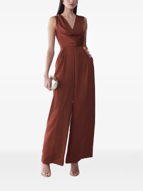 WILLA draped V-neck jumpsuit