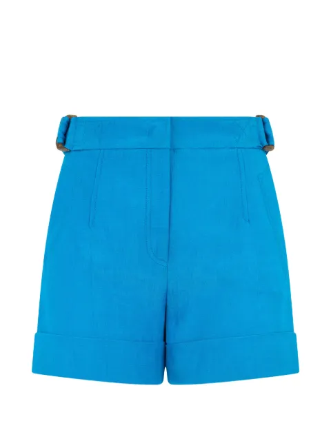 Alberta Ferretti belted turn-up shorts