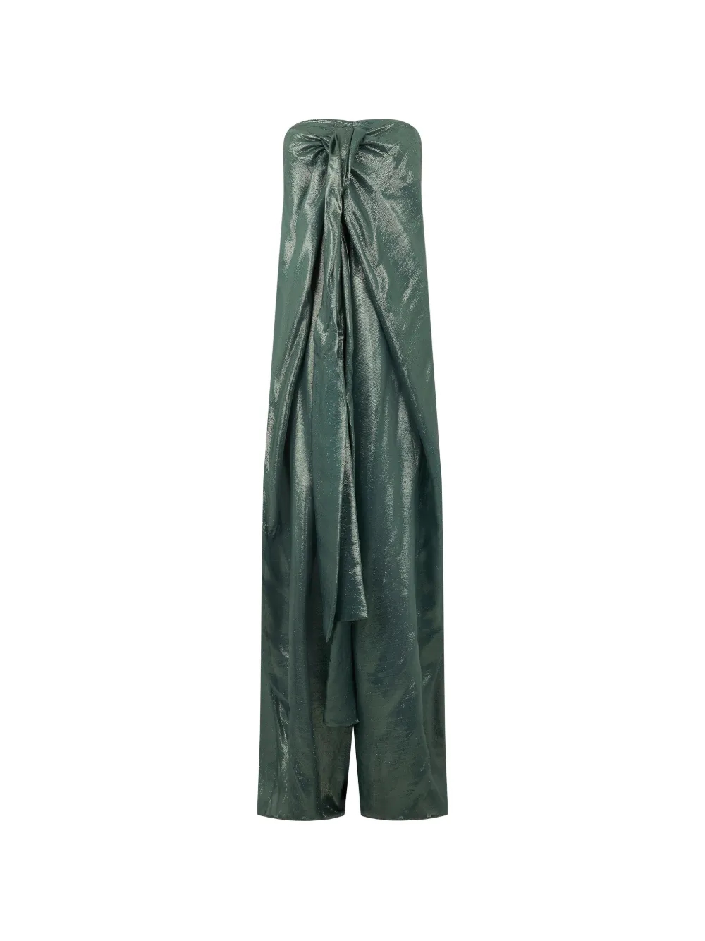 Alberta Ferretti Strapless geplooid jumpsuit Groen