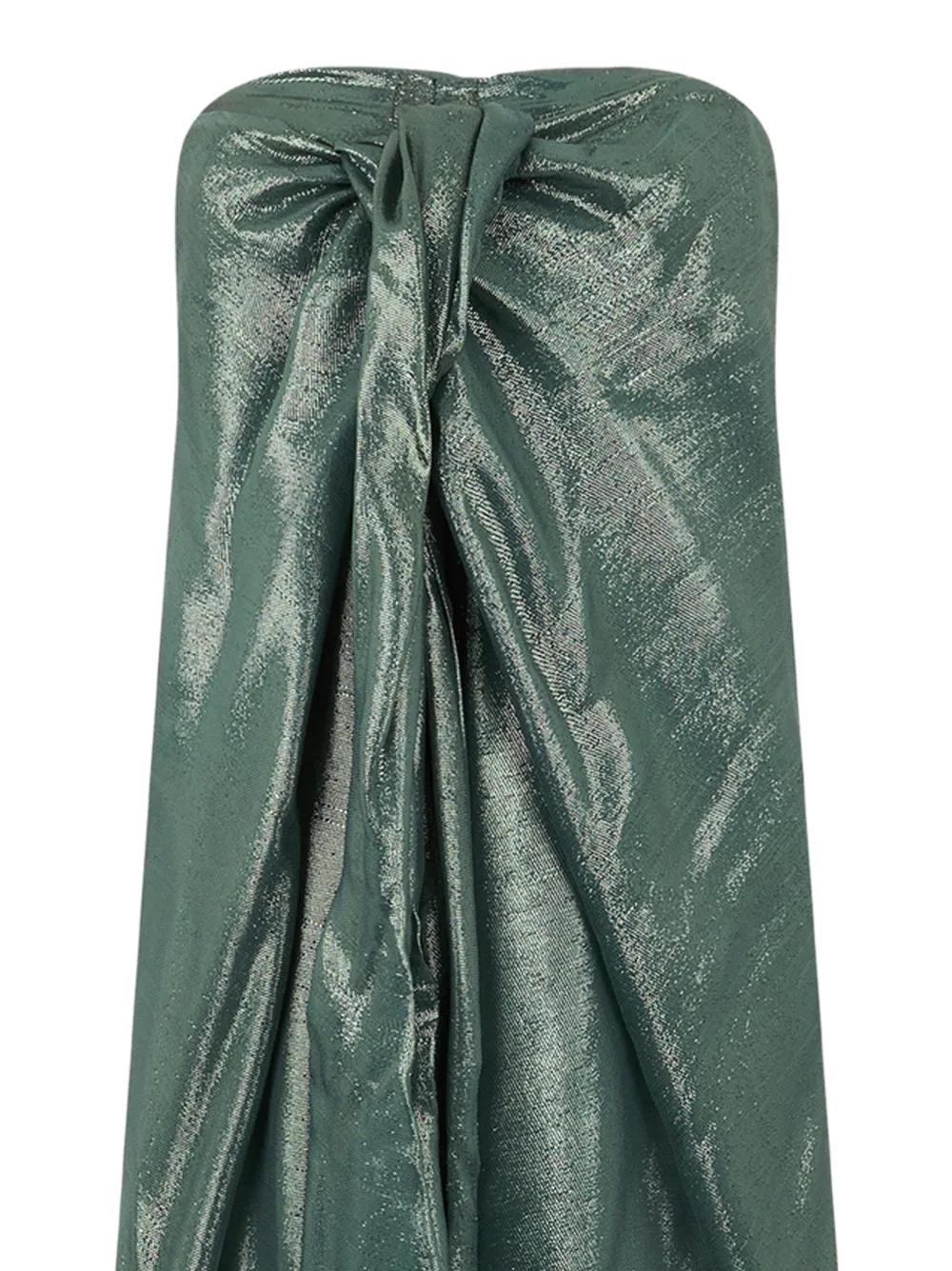 Alberta Ferretti Strapless geplooid jumpsuit Groen