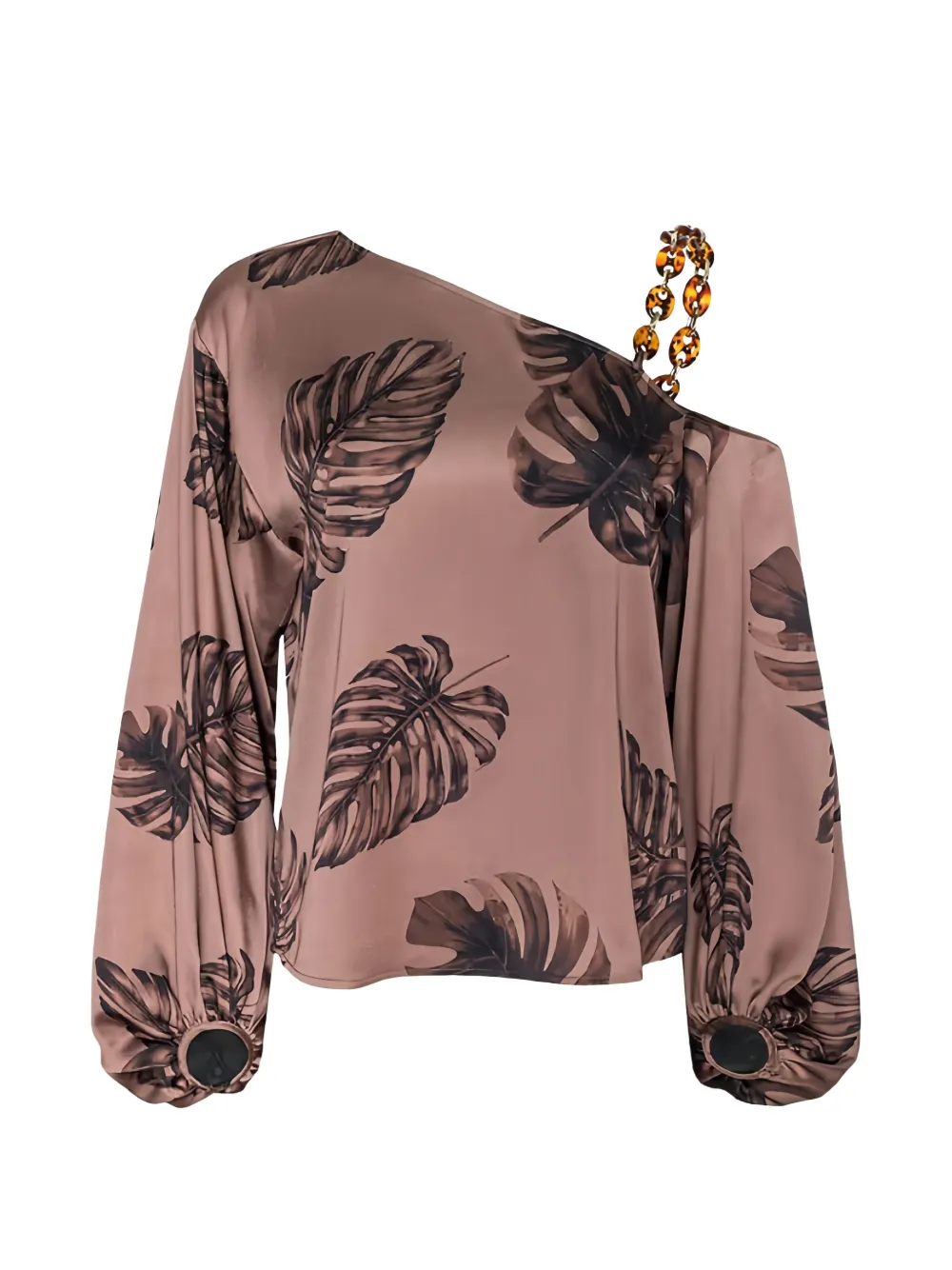 L'Agence Asami one-shoulder blouse Bruin