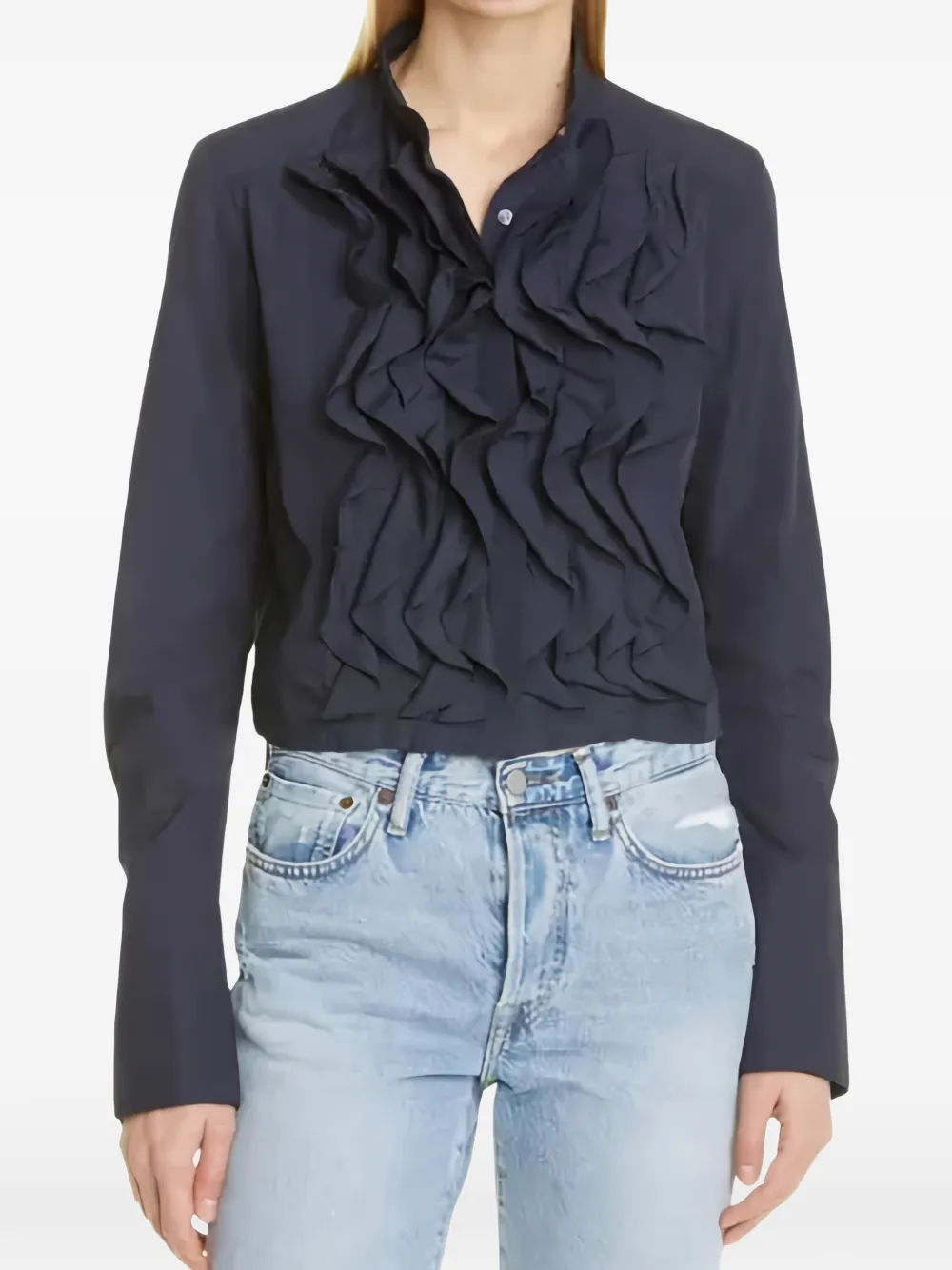 TWP Patti ruffled blouse - Blue