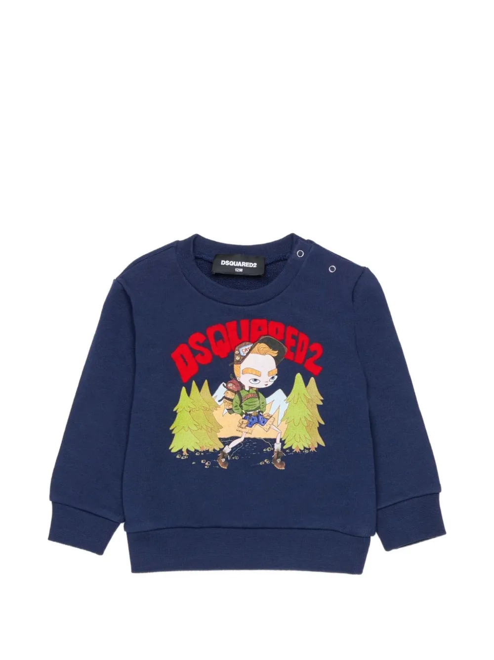 DSQUARED2 KIDS cartoon-print sweater - Blau