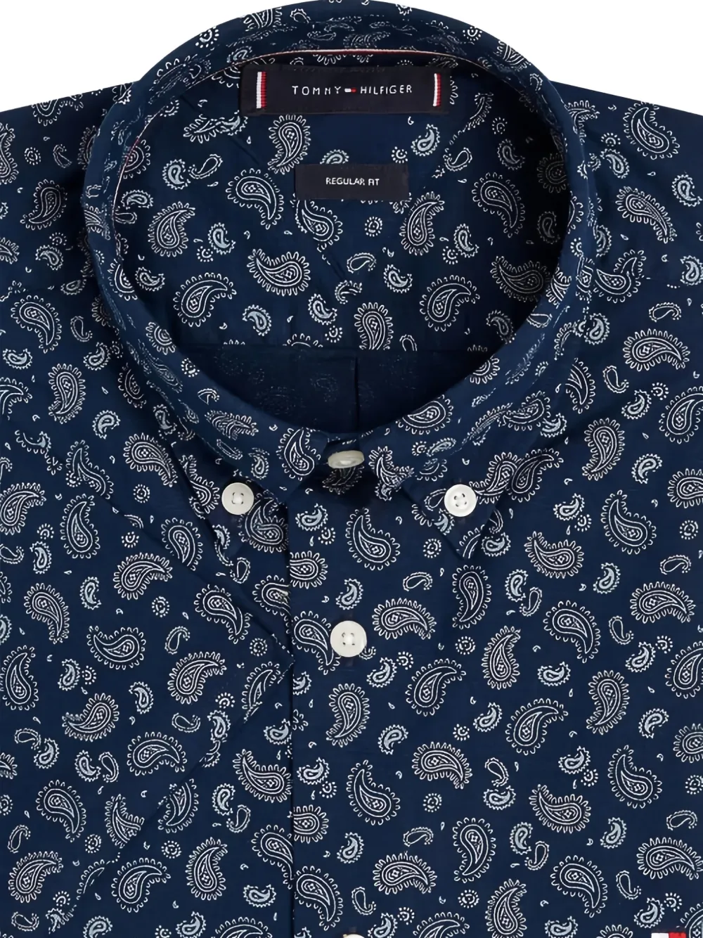 Tommy Hilfiger Overhemd met paisley-print Blauw
