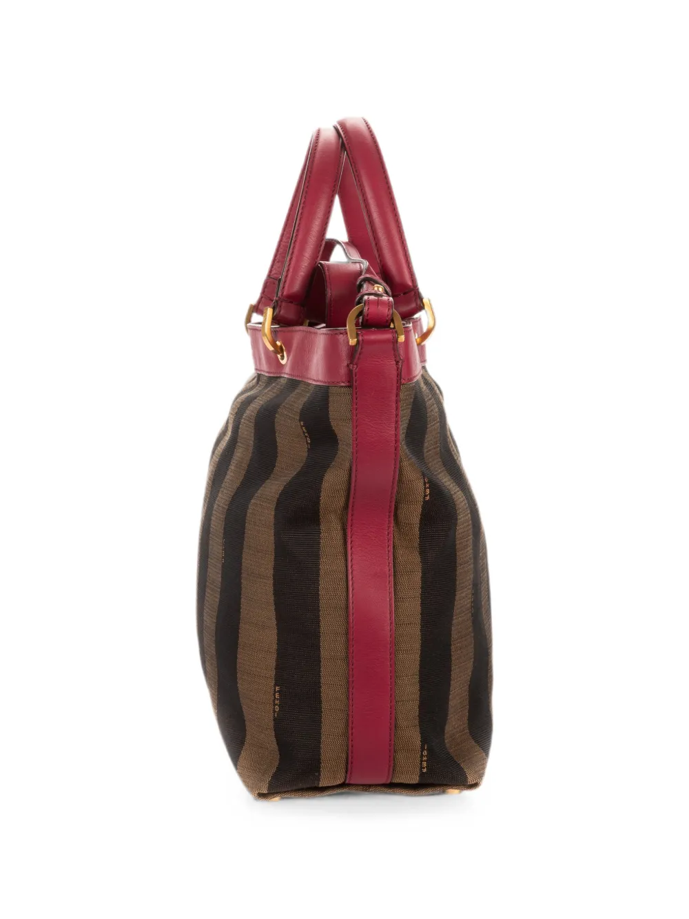 Fendi Pre-Owned Medium Pequin gestreepte shopper Bruin