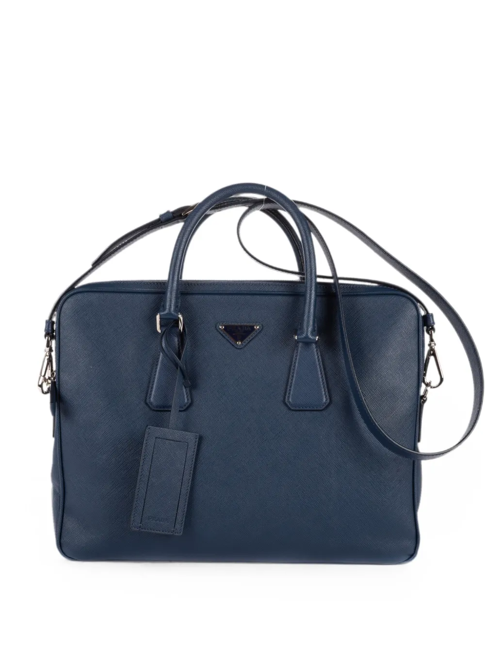 Prada Pre-Owned Saffiano-leather briefcase - Blau