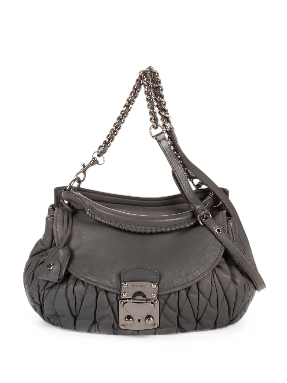 Miu Miu Pre-Owned Coffer matelassé tote bag - Grigio