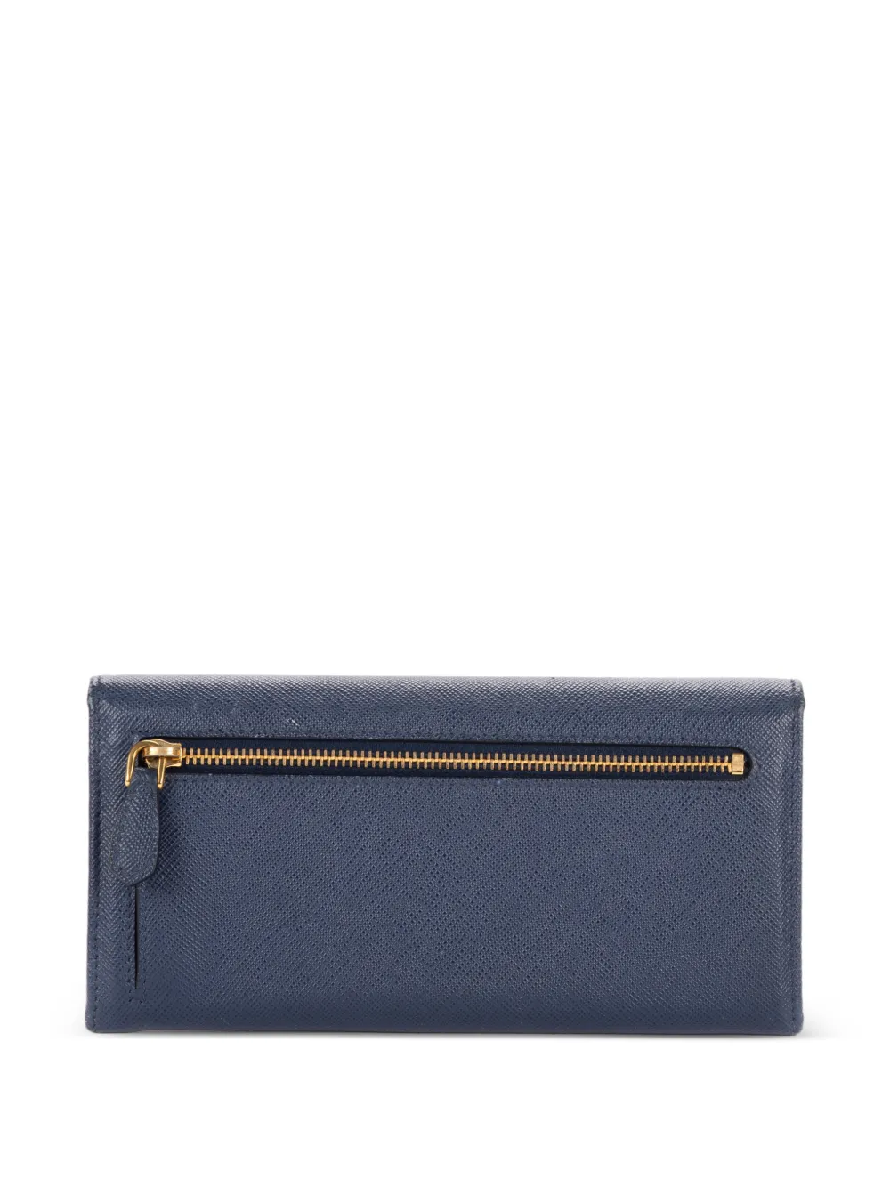 Prada Pre-Owned Saffiano フラップ長財布 | ブルー | FARFETCH JP