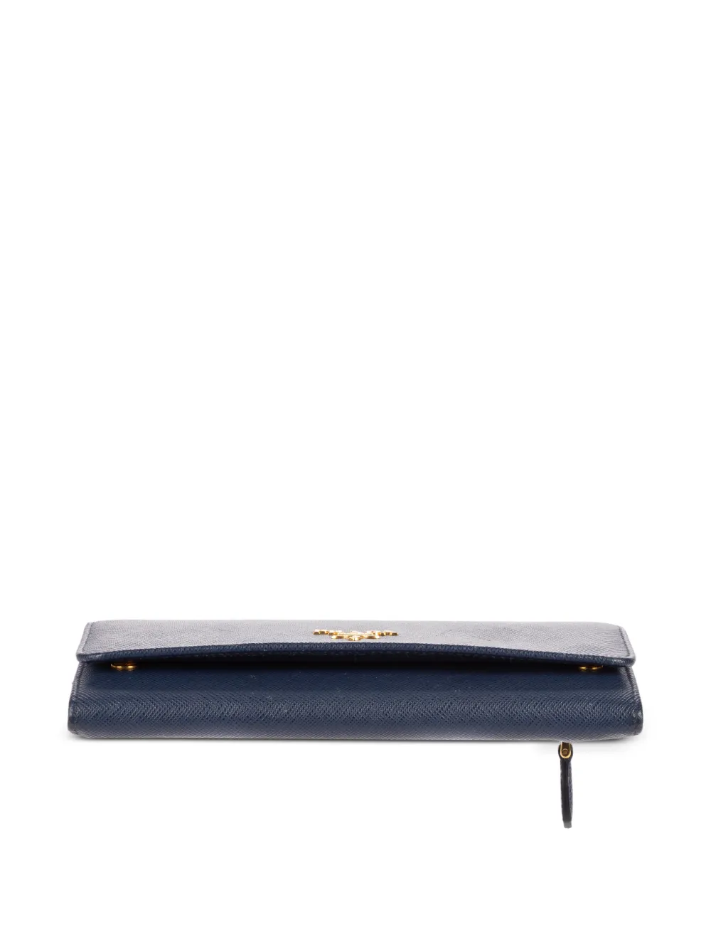 Prada Pre-Owned Saffiano フラップ長財布 | ブルー | FARFETCH JP