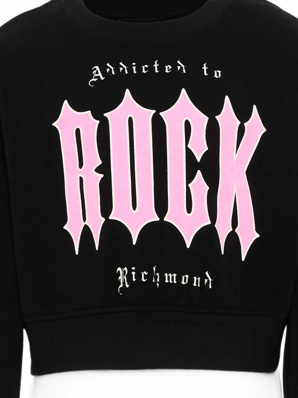 John Richmond Junior Trui met logoprint Zwart