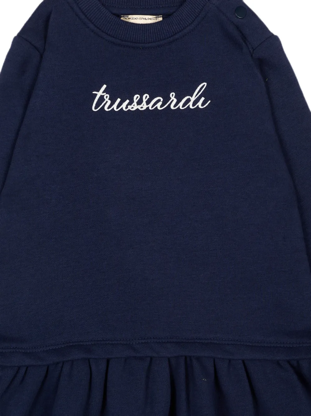 TRUSSARDI JUNIOR Jurk met geborduurd logo Blauw