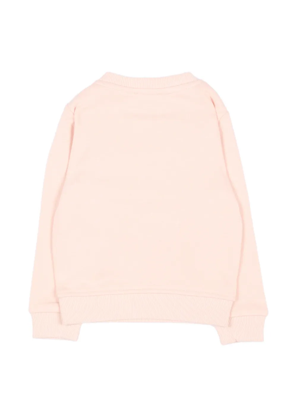 TRUSSARDI JUNIOR Hoodie met geborduurd logo en schouderknoop Roze