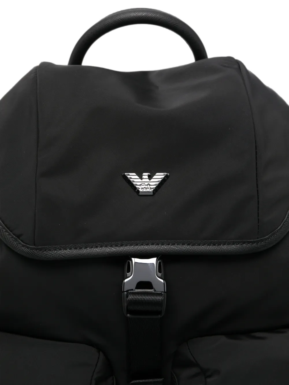 Emporio Armani Rugzak met logoplakkaat Zwart