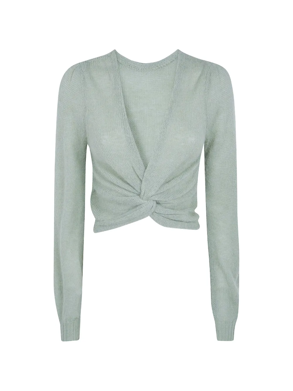 TWINSET twist-detail sweater - Grün