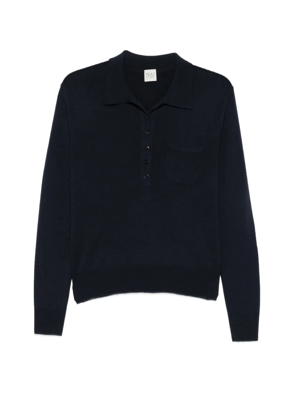 19.61 MILANO Polo con bottoni - Blu