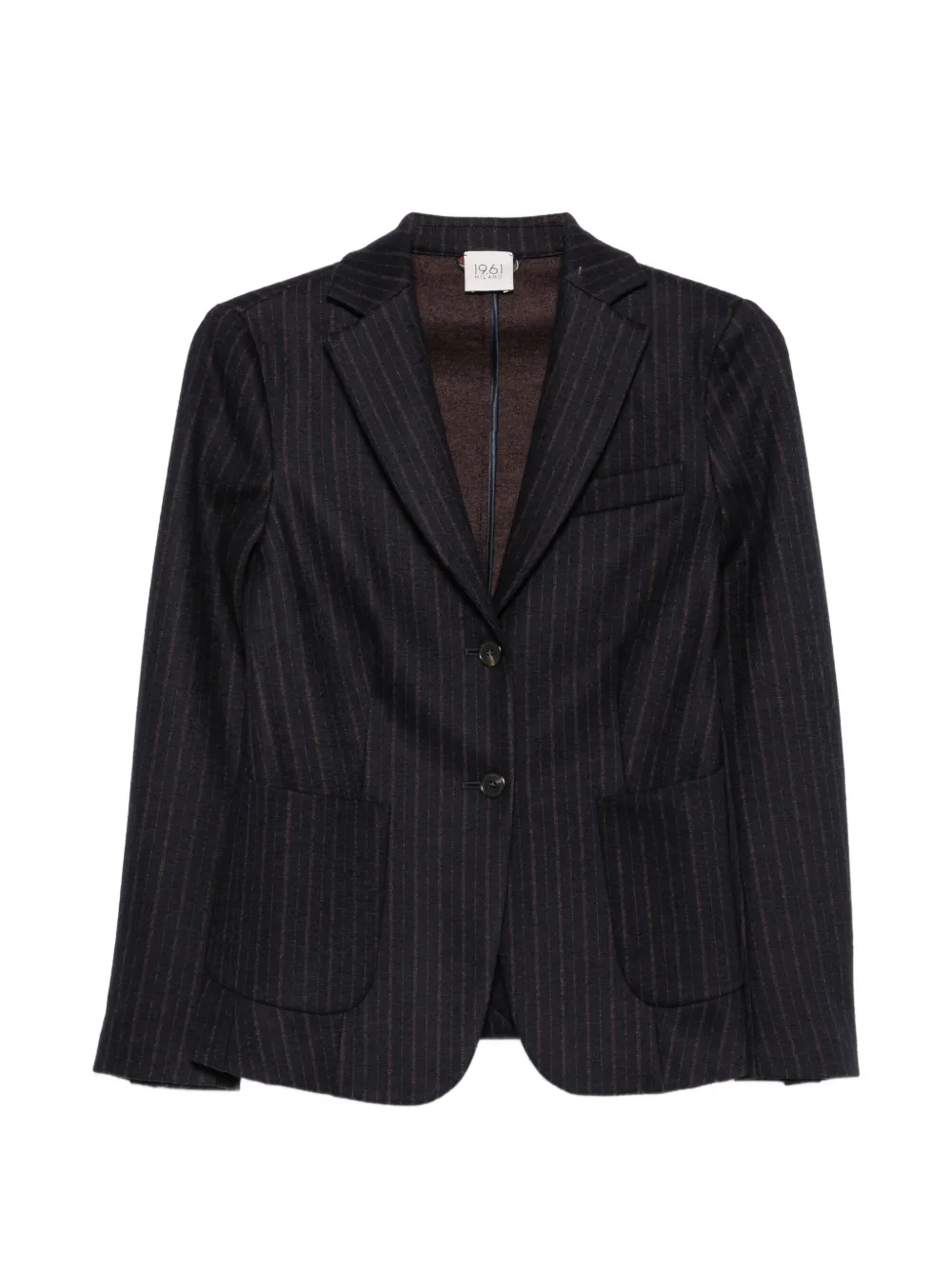 19.61 MILANO Blazer mit Nadelstreifen - Blau