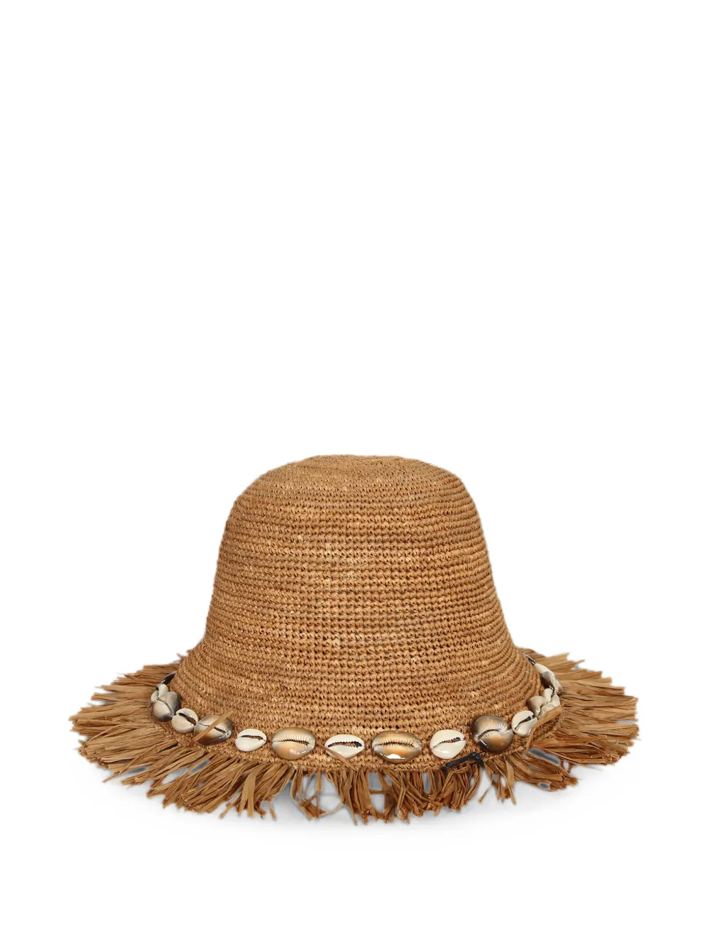 Alanui shell-embellished fringed hat - Toni neutri