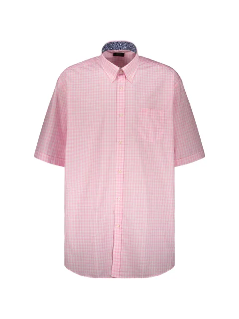 Paul & Shark gingham-check short-sleeve shirt