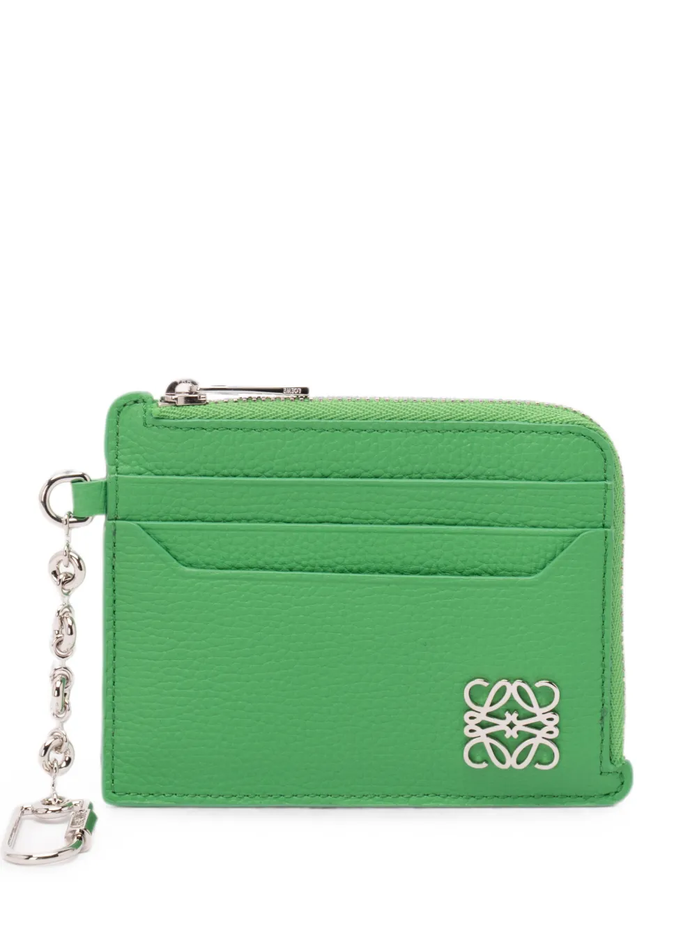 LOEWE Anagram leather coin purse - Grün