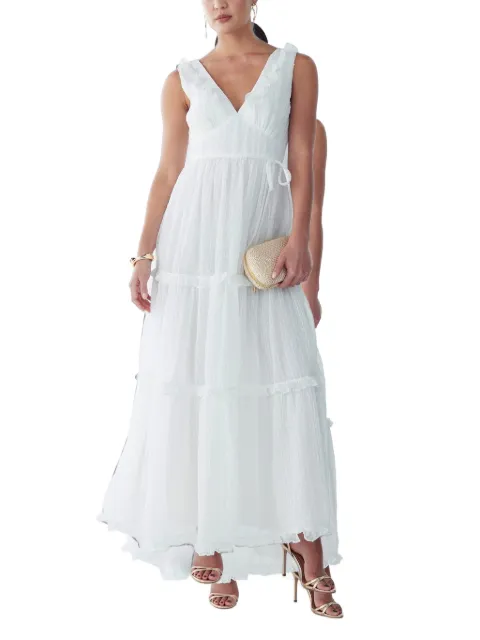 ST MRLO ruffled tiered maxi dress
