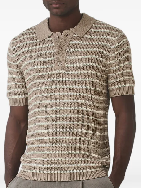 MAUVAIS striped polo shirt