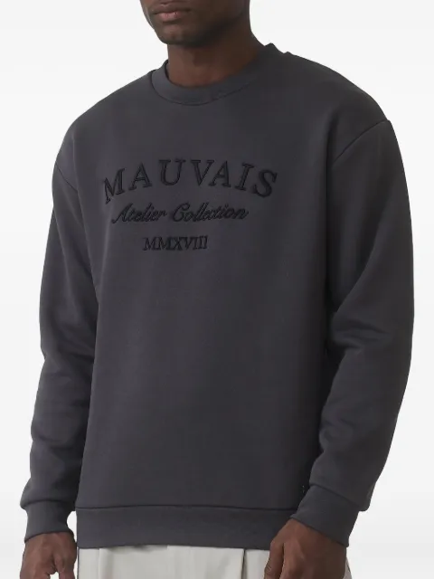 MAUVAIS logo-embroidered sweatshirt
