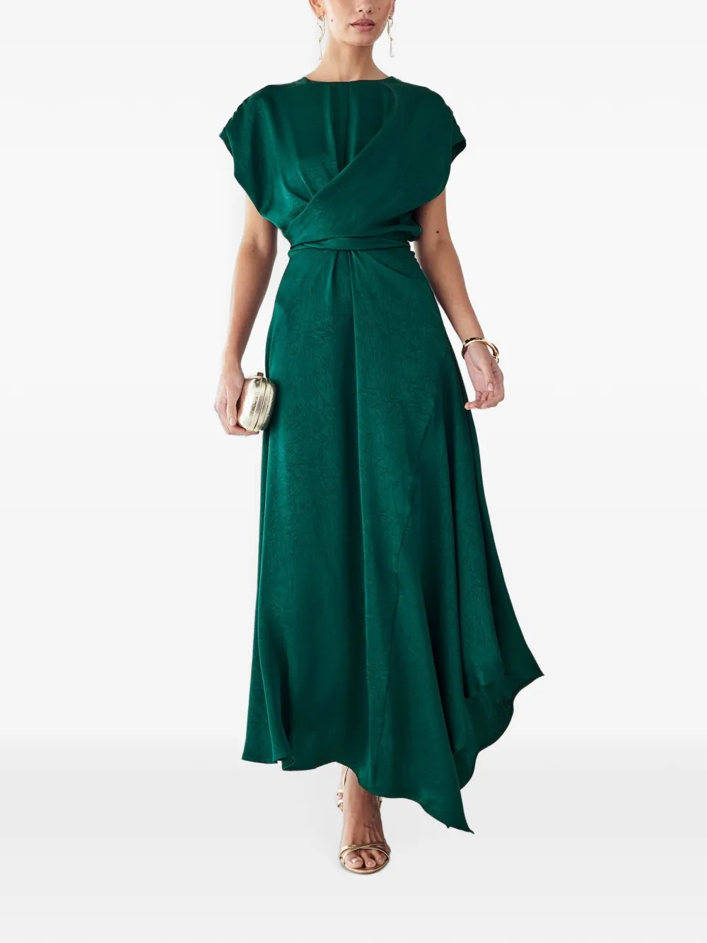 WILLA crew-neck maxi dress