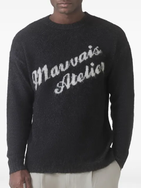 MAUVAIS suéter con detalles del logo