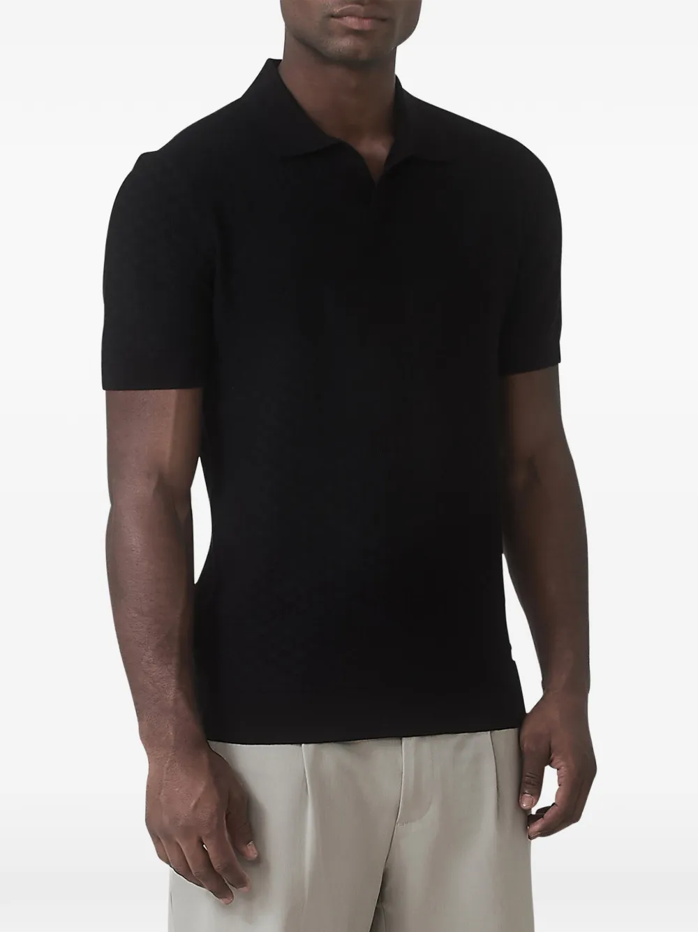 Mauvais Knitted Short-sleeve T-shirt In Black