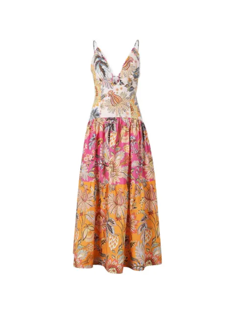 FARM Rio vestido largo Ligia con motivo floral