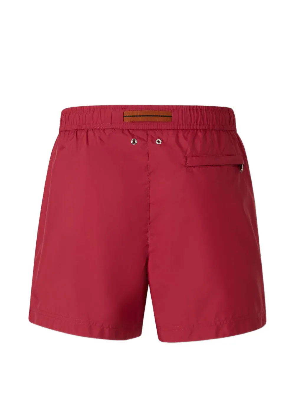 Zegna Zwembroek met elastische tailleband Rood