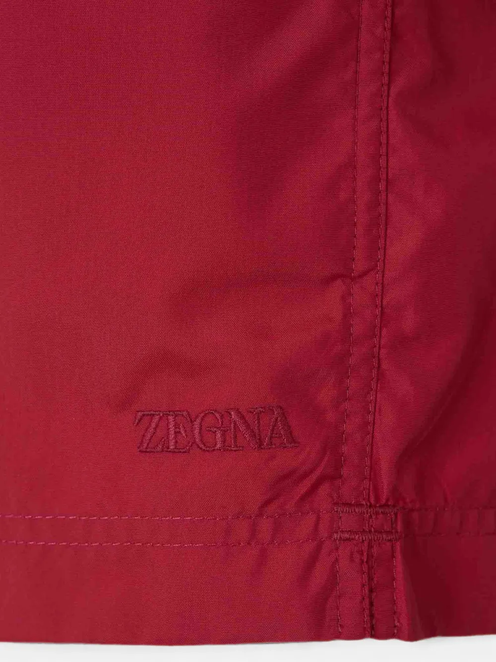 Zegna Zwembroek met elastische tailleband Rood