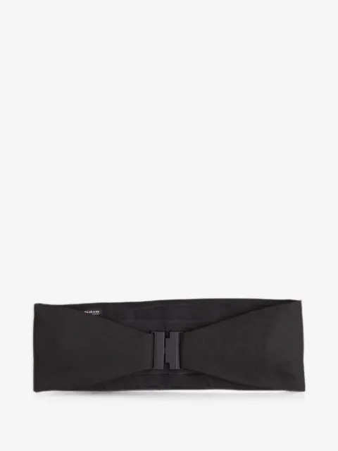 Kiton pleated silk-blend belt