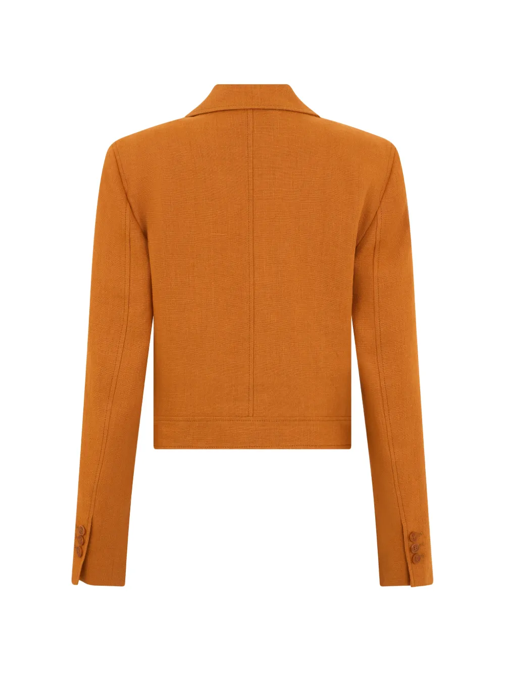 Alberta Ferretti Cropped linnen blazer Oranje