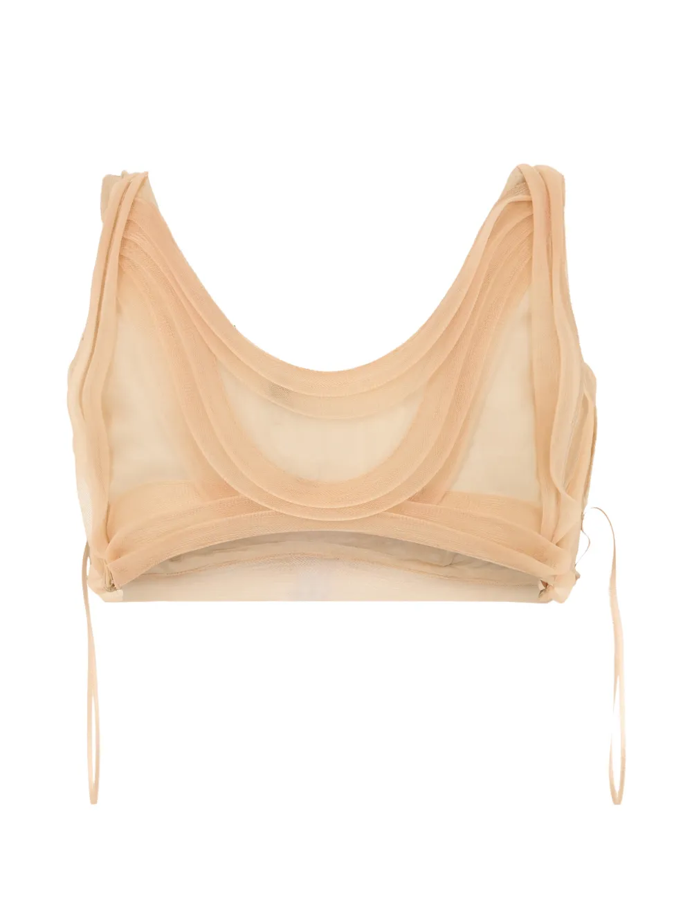 Alberta Ferretti Gesmockte top Beige