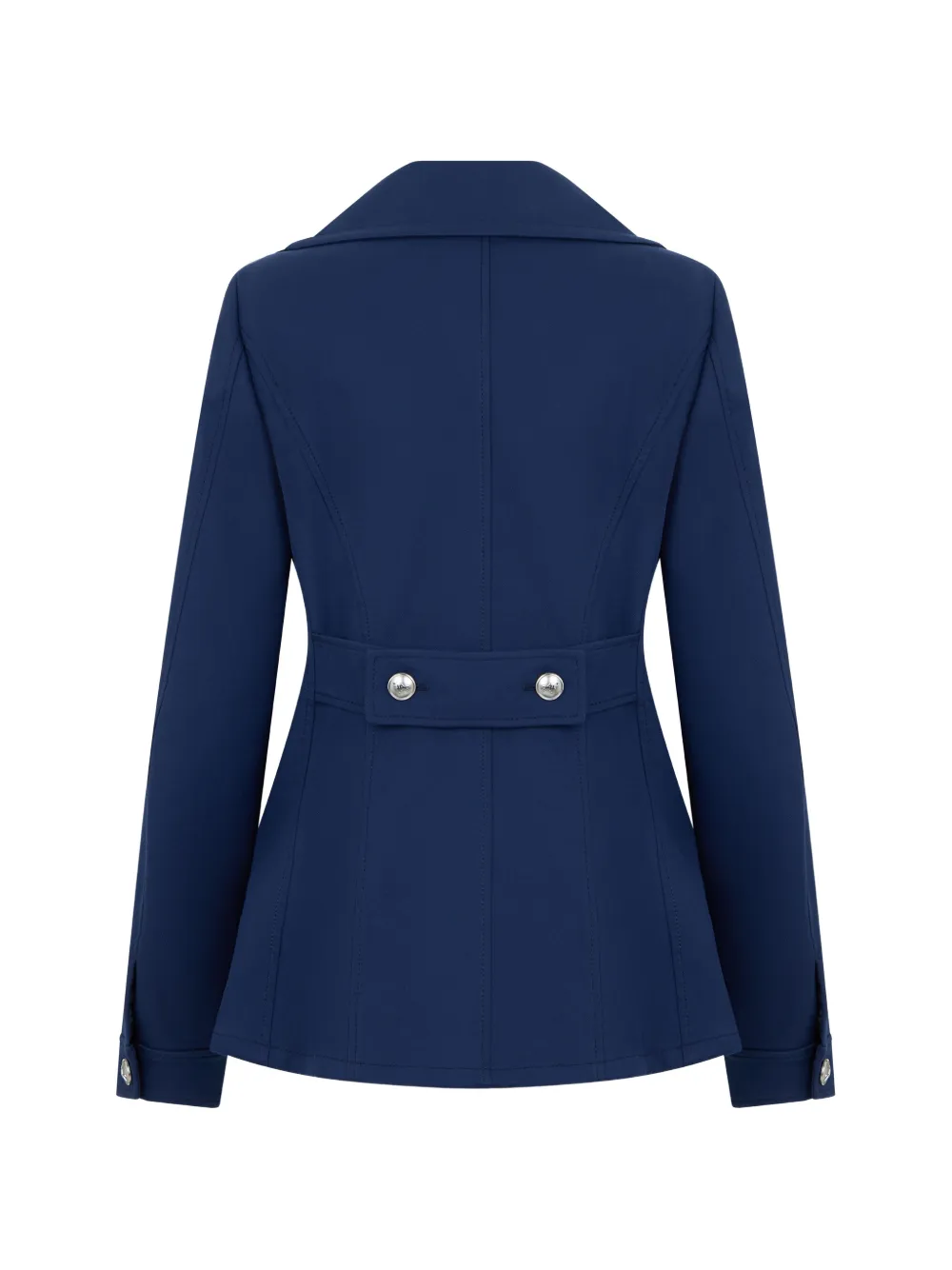Alberta Ferretti Jack met dubbele rij knopen en revers Blauw