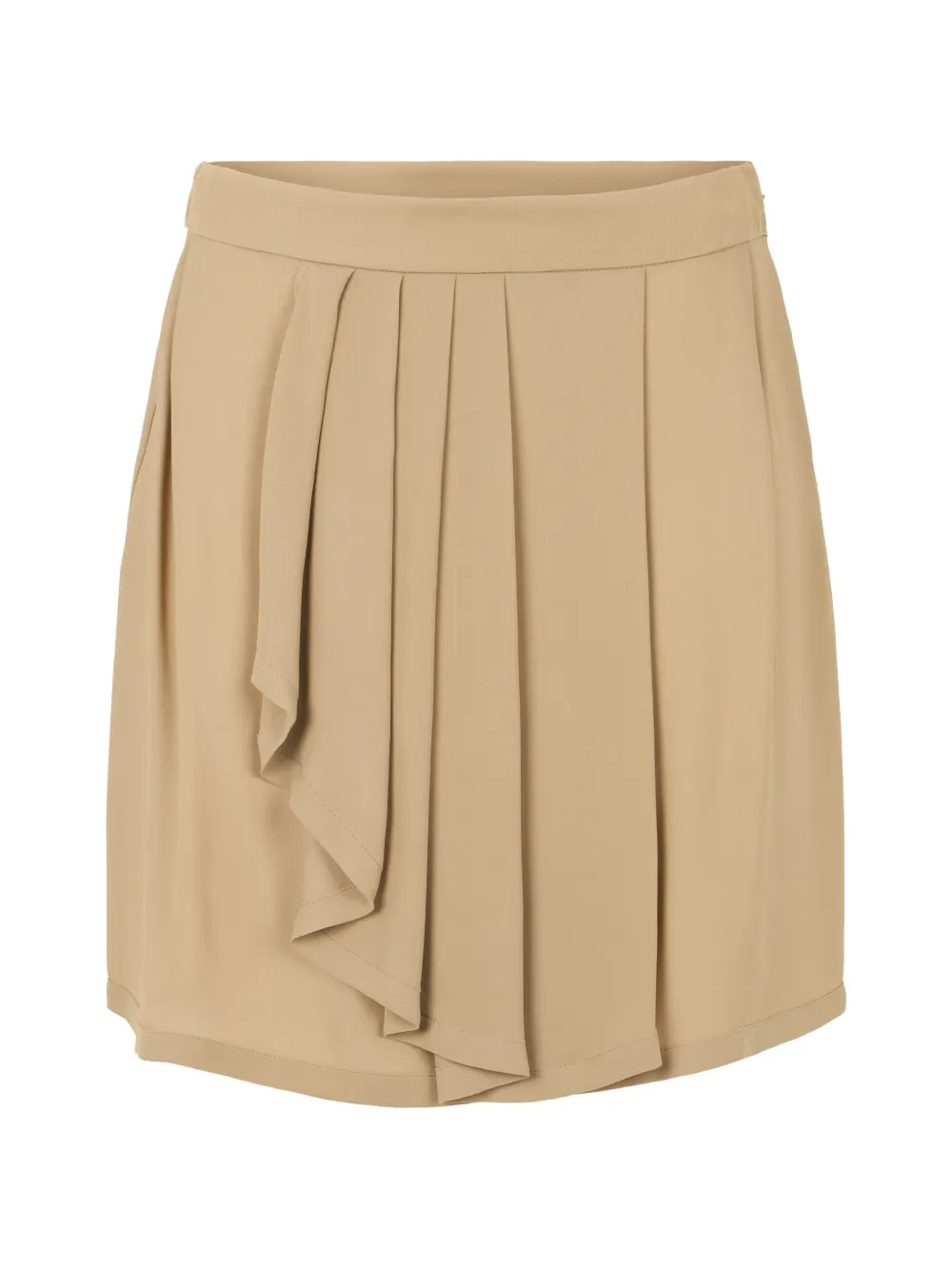 Alberta Ferretti draped pleated mini skirt - Toni neutri